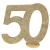 Image de SANTEX 4753-50, Chiffre Anniversaire vertical déco, 50 ans Or