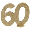 Image de SANTEX 4753-60, Chiffre Anniversaire vertical déco, 60 ans Or