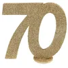 Image de SANTEX 4753-70, Chiffre Anniversaire vertical déco, 70 ans Or
