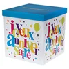 Image de Santex 4761-99 Tirelire Festif Motif Joyeux Anniversaire Carton Multicolore 30 x 30 x 3,5 cm