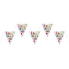 Image de Santex 4877-99 Banderole Festif Forme Triangle Imprimé Joyeux Anniversaire Tissu Multicolore 36 x 24 x 12 cm