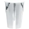 Image de 10 Gobelets en carton métallisés argent 25 cl - Argenté - Taille Unique