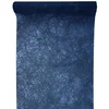 Image de Chemin de Table en Fibre de Soie - 5 m de Long / 30 cm de Large - Bleu Roi, Bleu foncé