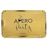 Image de SANTEX 5610-3-20, Sachet 5 Plateaux rectangulaires Apéro métallisés or
