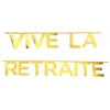 Image de Banderole vive la retraite or (x1) REF/5658