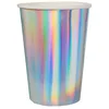 Image de 10 Gobelets en carton iridescents 7,8 x 9,7 cm - Argenté - Taille Unique