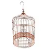Image de partydeco.pl Cage à Oiseaux décorative en Or Rose Vintage - Volière comme décoration/boîte à Cartes Cadeaux/décoration de Table.