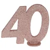 Image de Santex mariage Chiffre Anniversaire Vertical déco, 40 Ans Rose Gold