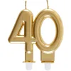 Image de Bougie des Âges 40 ans, Or