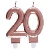 Image de Santex mariage Bougie des Âges 20 Ans, Rose Gold