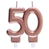 Image de Bougie des Âges 50 ans, Rose Gold