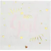 Image de 20 Serviettes Papier Baby Shower Girl 33CM Rose