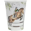 Image de 10 Gobelets carton Hippique - Equitation 27 cl