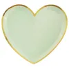 Image de SANTEX 6811-103, Sachet de 10 Assiettes Coeur BB, Sauge