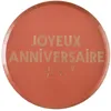 Image de SANTEX 7983-112, Paquet de 10 Assiettes anniversaire Star d'un jour, Terracoota