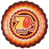 Image de SANTEX 8502-12, Paquet de 10 Assiettes rondes années 70's