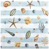 Image de Santex 8891-99, Sachet de 20 Serviettes Coquillages en Papier 33x33cm