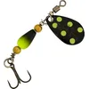 Image de Daiwa Cuiller Tournante Silvercreek Spinner - 3g - Black-Yellow Dots - Sinking - DF07422673