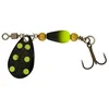 Image de Daiwa Cuiller Tournante Silvercreek Spinner - 6g - Black-Yellow Dots - Sinking - DF07422871