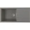 Image de STRADOUR Evier à encastrer CUBE en SMC GRIS BETON - 16 1 bac dim. 100 * 50 cm vidage manuel