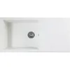 Image de STRADOUR Evier à encastrer CUBE en SMC BLANC UNI - 17 1 bac dim. 100 * 50 cm vidage manuel