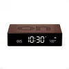 Image de Lexon Flip Premium Réveil réversible et Rechargeable, à écran VA LCD, Faces on/Off, Snooze, Contrôle Tactile, en Aluminium - Bronze