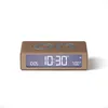 Image de Lexon Flip Mini Réveil Matin de Voyage, Horloge numérique LED on/Off à luminosité réglable, Rechargeable et Tactile, idéal comme réveil de Chevet - Or