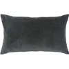 Image de Vivaraise - Coussin Elise avec garnissage Moelleux   40x65 cm - Taie d'oreiller Lavable - Housse Amovible   100% Coton   Recto Velours, Verso Chambray - Couleur Gris Tonnerre