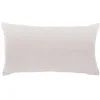 Image de Vivaraise - Coussin Elise avec garnissage Moelleux   30x50 cm - Taie d'oreiller Lavable - Housse Amovible   100% Coton   Recto Velours, Verso Chambray - Couleur Craie