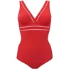 Image de Janine Robin - Maillot de Bain 1 pièce Sculptant Java 44 - Rouge - Marque Française - Haute Qualité