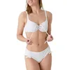 Image de Laura By Janine Robin - Bas de Maillot de Bain Culotte Ajustable texturé Allure 38 - Blanc - Marque Française - Haute Qualité