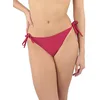 Image de Janine Robin - Bas de Maillot de Bain brésilien à noeuds Darling 38 - Rouge - Marque Française - Haute Qualité