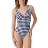 Image de Laura By Janine Robin - Maillot de Bain 1 pièce Coques Amovibles Mimbeau 40 - Bleu Marine - Marque Française - Haute Qualité