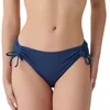 Image de Laura By Janine Robin - Bas de Maillot de Bain Culotte Ajustable texturé Allure 40 - Bleu Marine - Marque Française - Haute Qualité