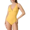 Image de Janine Robin - Maillot de Bain 1 pièce Coques Amovibles Grace 42 - Jaune - Marque Française - Haute Qualité