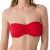 Image de Laura By Janine Robin - Haut de Maillot de Bain Bandeau à Armatures Bellagio 85DE - Rouge - Marque Française - Haute Qualité