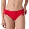 Image de Laura By Janine Robin - Bas de Maillot de Bain Culotte Ajustable Bellagio 36 - Rouge - Marque Française - Haute Qualité