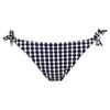 Image de Janine Robin - Bas de Maillot de Bain de Bain brésilien réglable Brasilia 42 - Bleu Marine - Marque Française - Haute Qualité