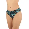 Image de Janine Robin - Bas de Maillot de Bain Culotte drapée Cenote 44 - Vert - Marque Française - Haute Qualité