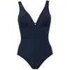 Image de Janine Robin - Maillot de Bain 1 pièce coupé sous Poitrine Idylle 44 - Bleu Marine - Marque Française - Haute Qualité