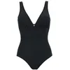 Image de Janine Robin - Maillot de Bain 1 pièce coupé sous Poitrine Idylle 38 - Noir - Marque Française - Haute Qualité