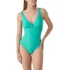 Image de Janine Robin - Maillot de Bain 1 pièce coupé sous Poitrine Idylle 44 - Vert Menthe Vert Menthe - Marque Française - Haute Qualité