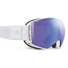 Image de Julbo Lightyear Lunettes de neige avec monture blanche, verres bleus (Reactive 1-3 à contraste élevé)