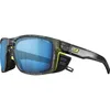 Image de Julbo Shield Lunettes de Soleil, Noir/Jaune Fluo Capsule Ocean Master, L Mixte