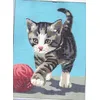 Image de Kit Canevas Chaton et pelote de laine - 30