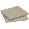 Image de Blanc des Vosges Uni 57 Fils Drap - Coton - Ficelle - 240x300 cm