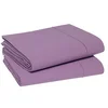 Image de Blanc des Vosges Uni 57 Fils Drap - Coton - Prune - 240x300 cm