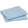 Image de Blanc des Vosges Uni 57 Fils Drap - Coton - Bleu Ciel - 240x300 cm