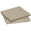 Image de Blanc des Vosges Uni 57 Fils Taie de Traversin - Coton - Ficelle - 90x190 cm