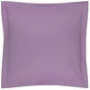 Image de Blanc des Vosges Uni 57 Fils Taie, Coton, Prune, 65x65 cm